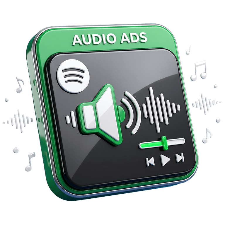 Audio Ads spotify icon - webnic
