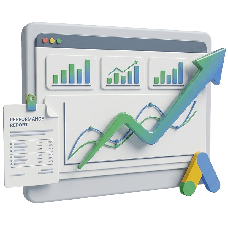 Performance Tracking & Reporting icon - webnic