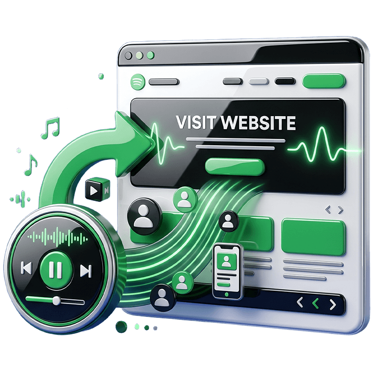 Website Traffic Campaigns spotify icon - webnic
