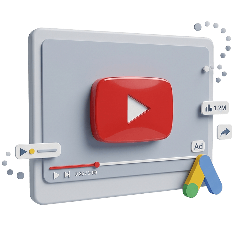 YouTube Ads icon - webnic