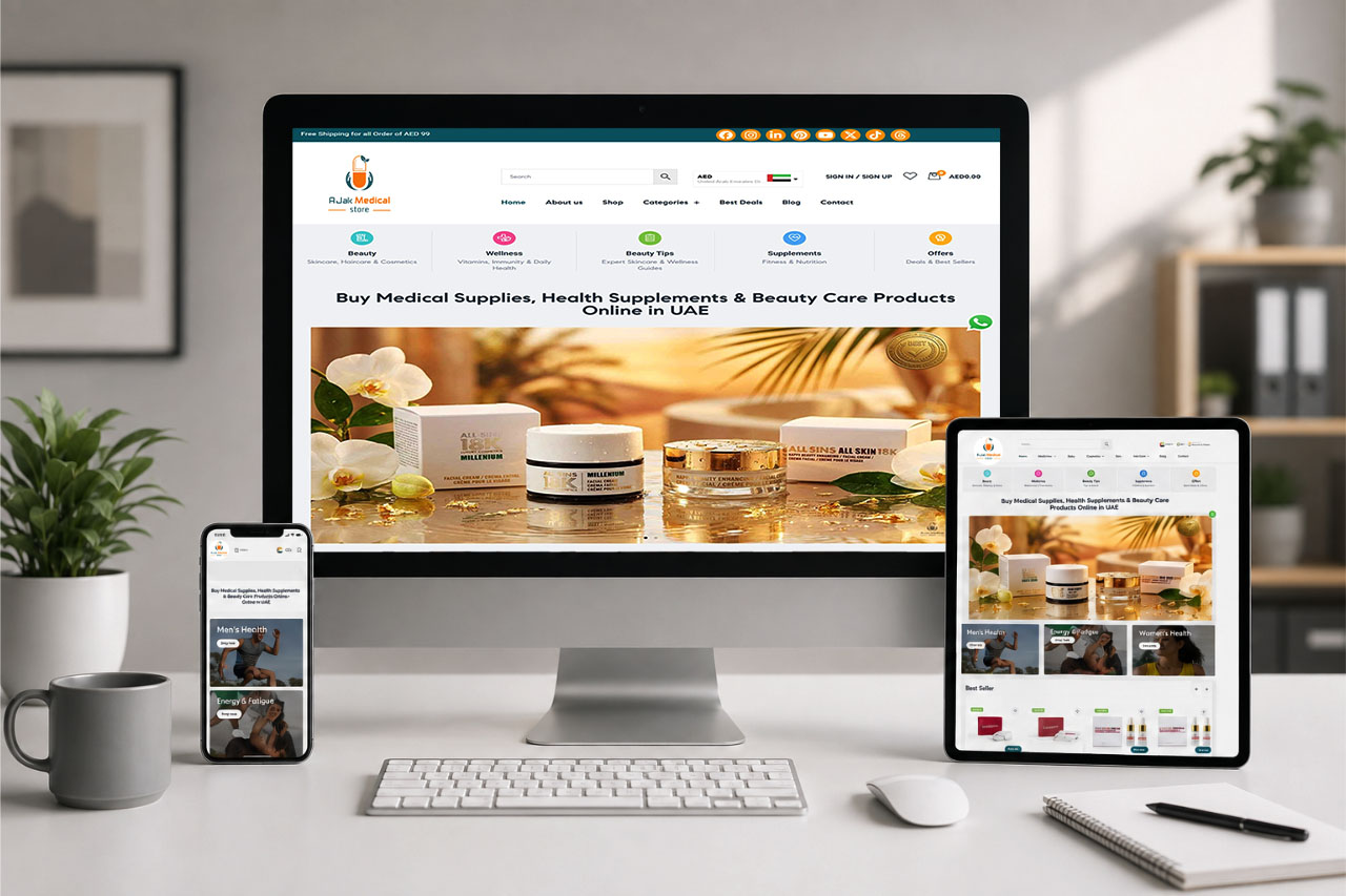 Ajak Medical portfolio - webnic