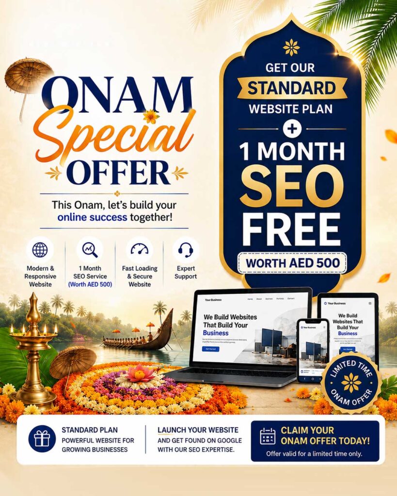 Onam Special Offer 2k26 - Webnic Digital Solutions