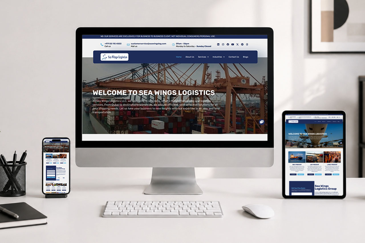 Sea wings logistics portfolio - webnic digital